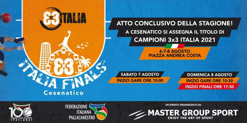3x3 ITALIA FINALS: A CESENATICO SI ASSEGNA IL PRIMO TITOLO DI CAMPIONI 3x3 ITALIA
